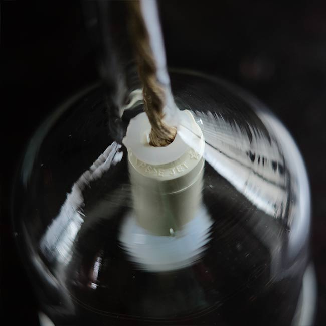 Drip glass lamp