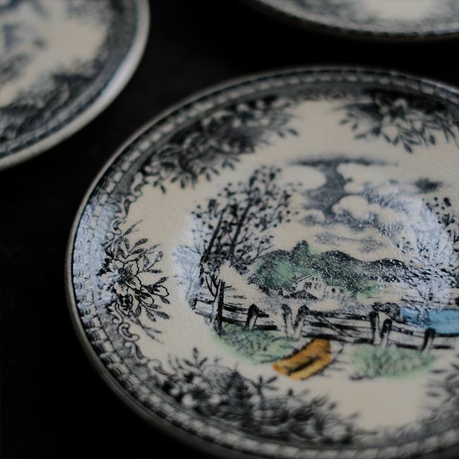 Hard ceramic cup and saucer