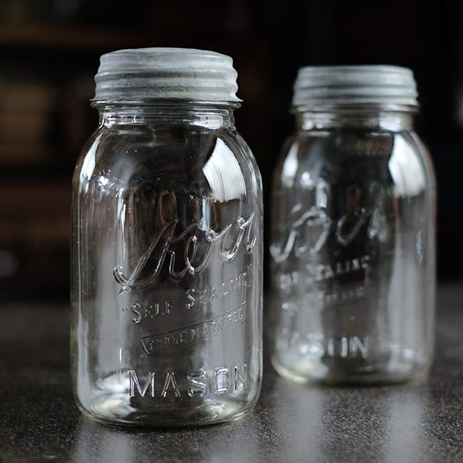 新品未使用　kerr社 メイソンジャー9個 Kerr Self Sealing Mason Jar 32oz 1920～50年代 – zakka store towi