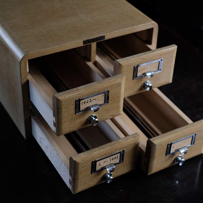 Wooden file storage