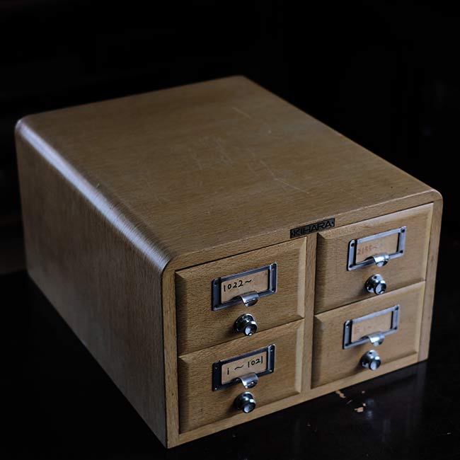 Wooden file storage