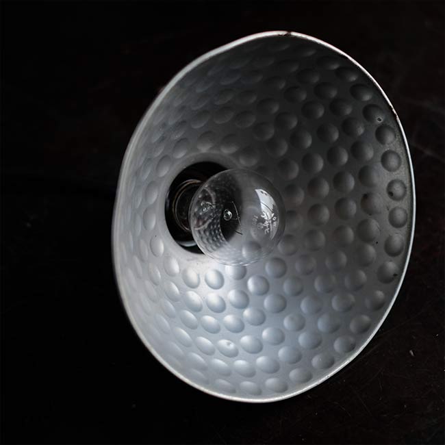 A stand lamp made from laboratory equipment