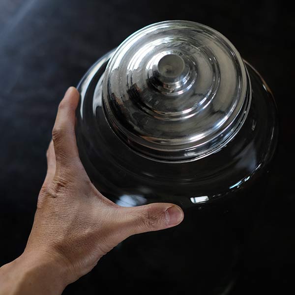 Cylindrical candy jar