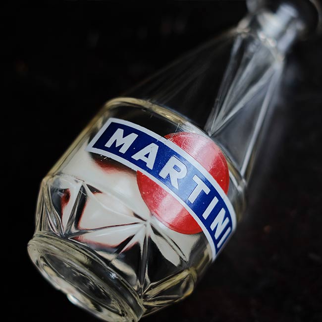 MARTINI glass bottle