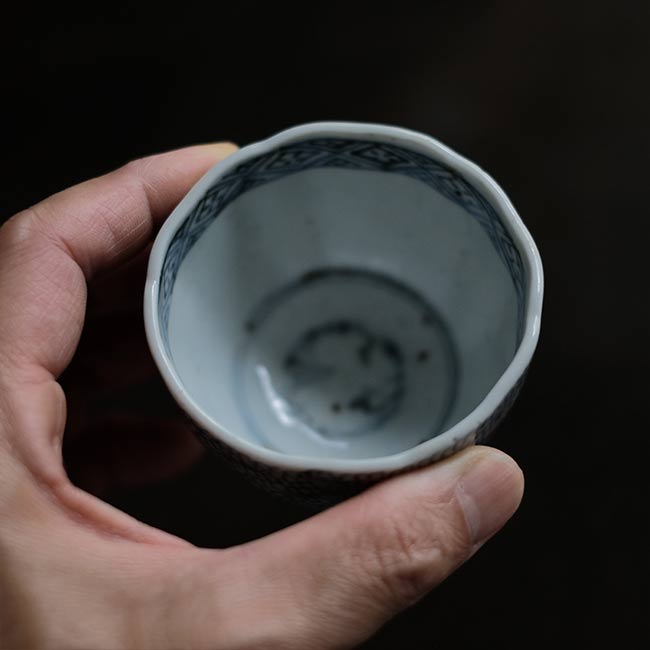 染付 微塵唐草 向付