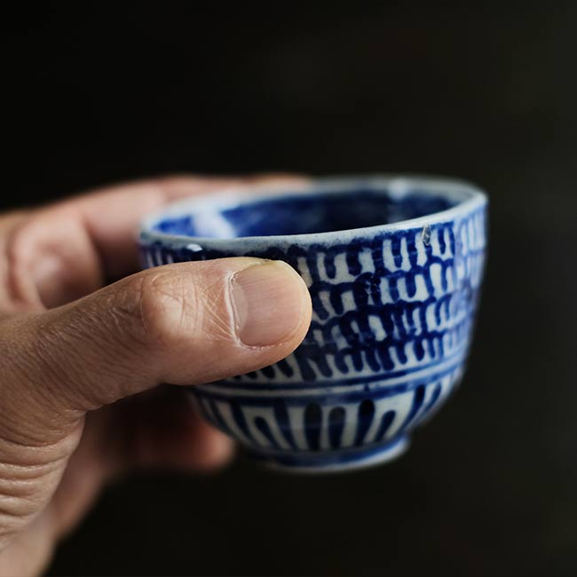染付 微塵唐草 向付