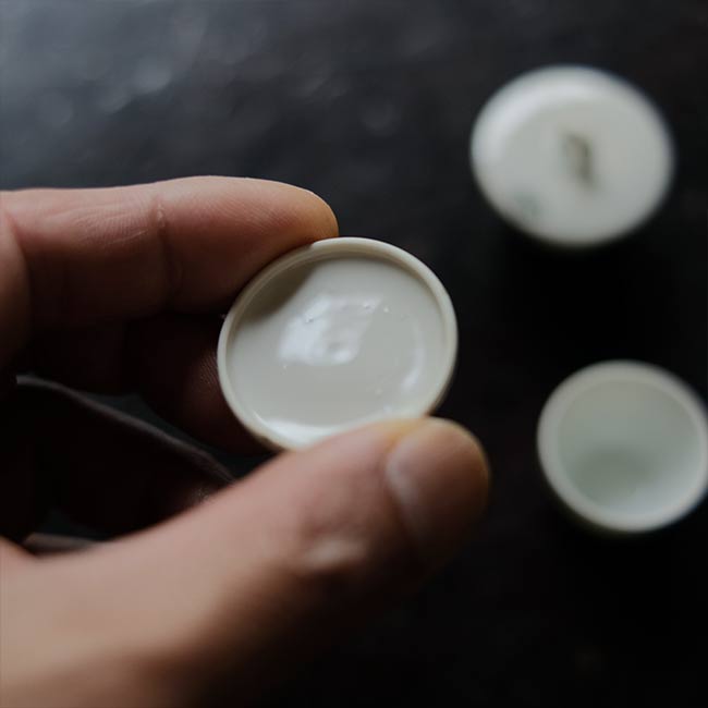 Porcelain mini crucible