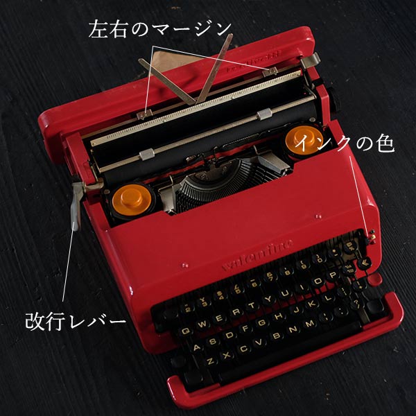 OLIVETTI Valentine typewriter ink ribbon replaced