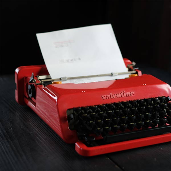 OLIVETTI Valentine typewriter ink ribbon replaced