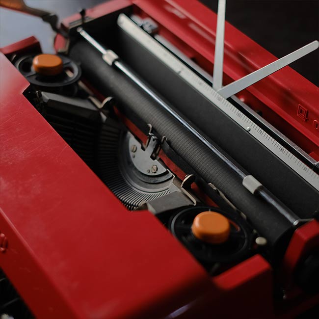 OLIVETTI Valentine S typewriter ink ribbon replaced