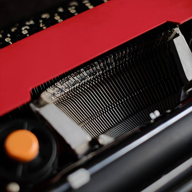 OLIVETTI Valentine S typewriter ink ribbon replaced