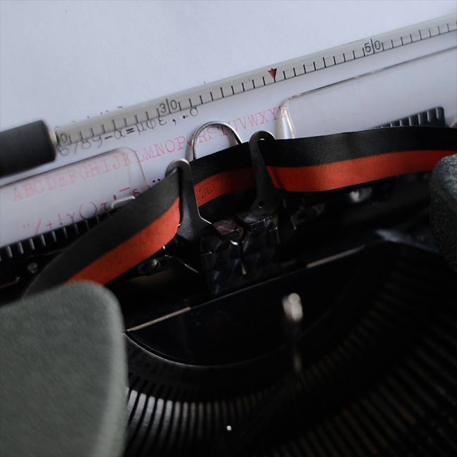 OLYMPIA De Luxe SM3 typewriter ink ribbon replaced