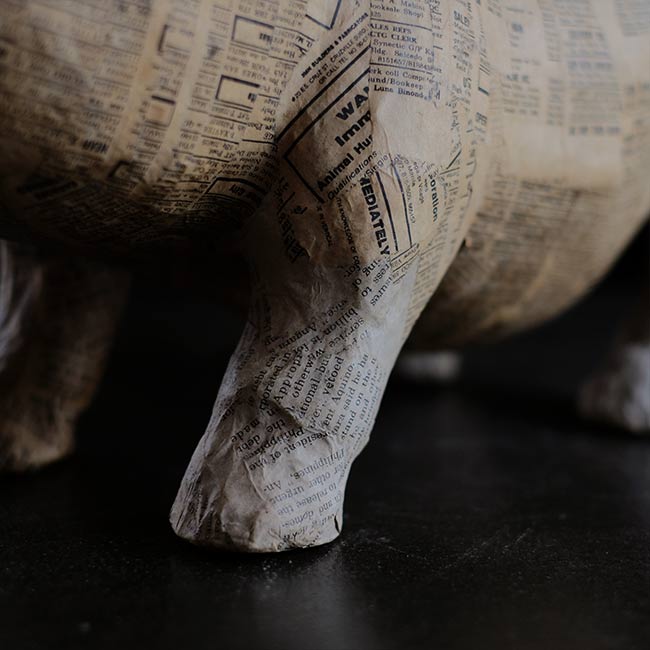 Paper Mache Pig