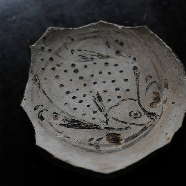 Remains of a fish-patterned bowl