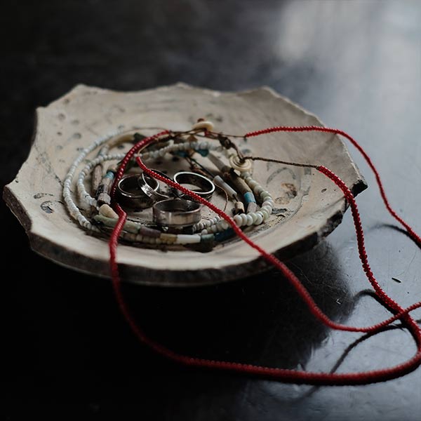 Remains of a fish-patterned bowl