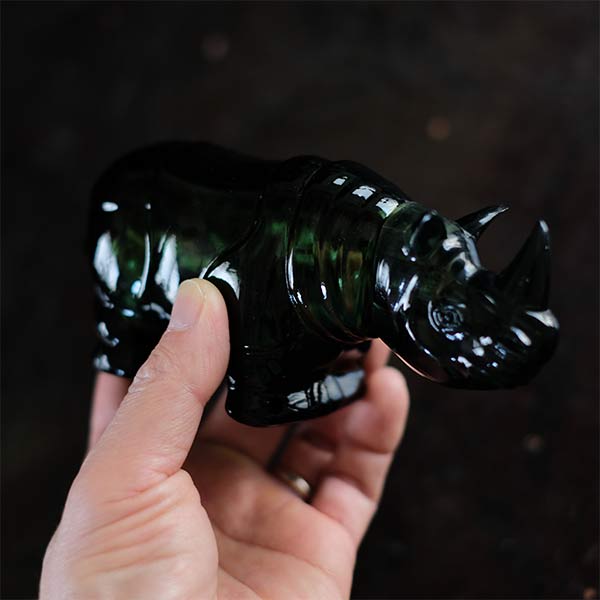 Rhino Glass Bottle