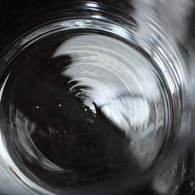 Round glass aquarium φ17.7cm