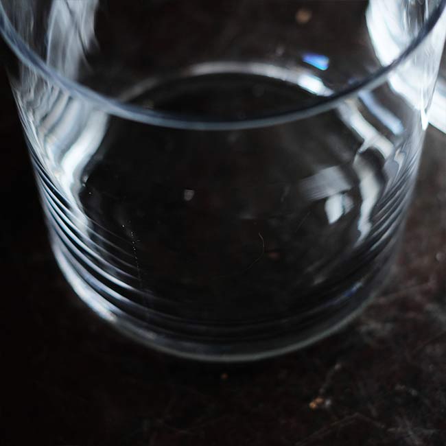 Round glass aquarium φ17.7cm