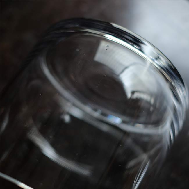 Round glass aquarium φ17.7cm