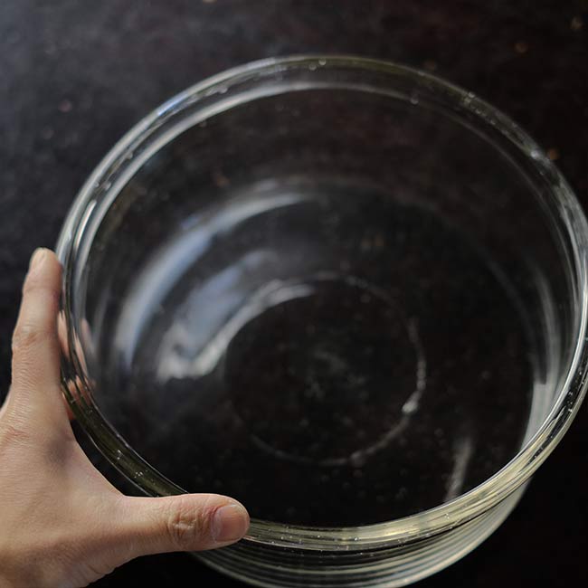 丸いガラスの水槽 φ25.5cm