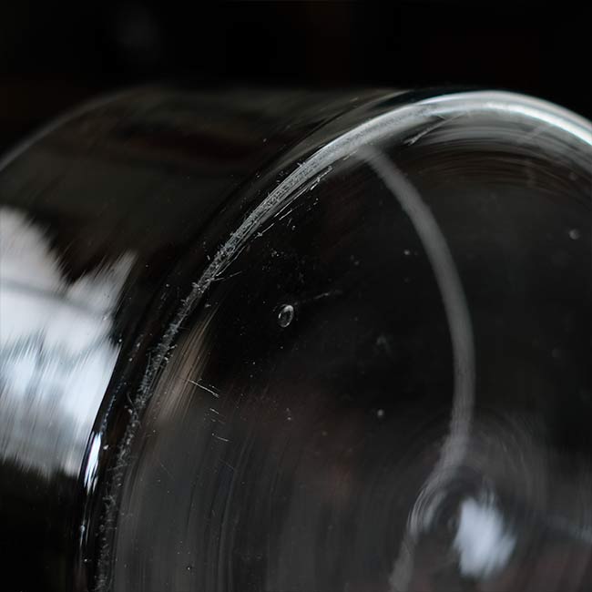 Round glass aquarium φ30cm