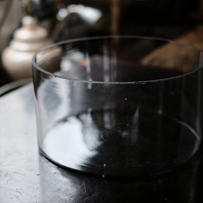 Round glass aquarium φ30cm