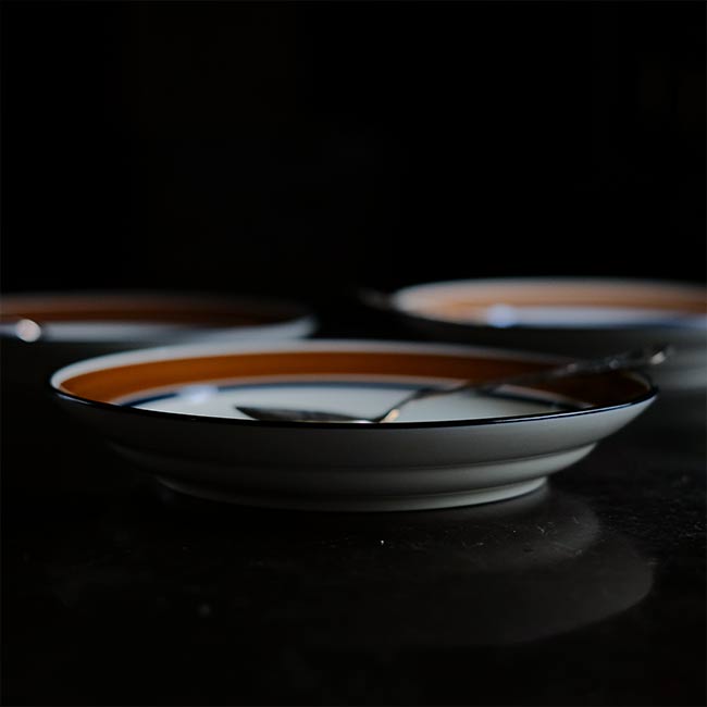 SANGO Deep Rimmed Plate φ23.5cm