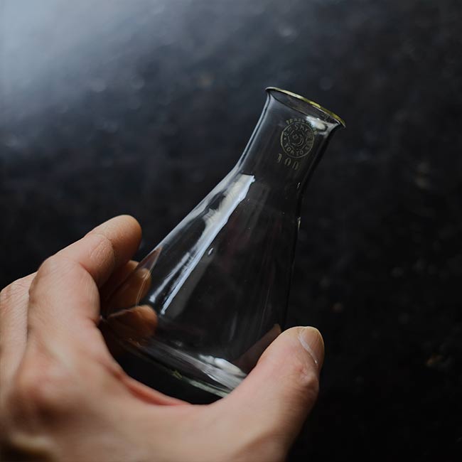 Old Erlenmeyer flask