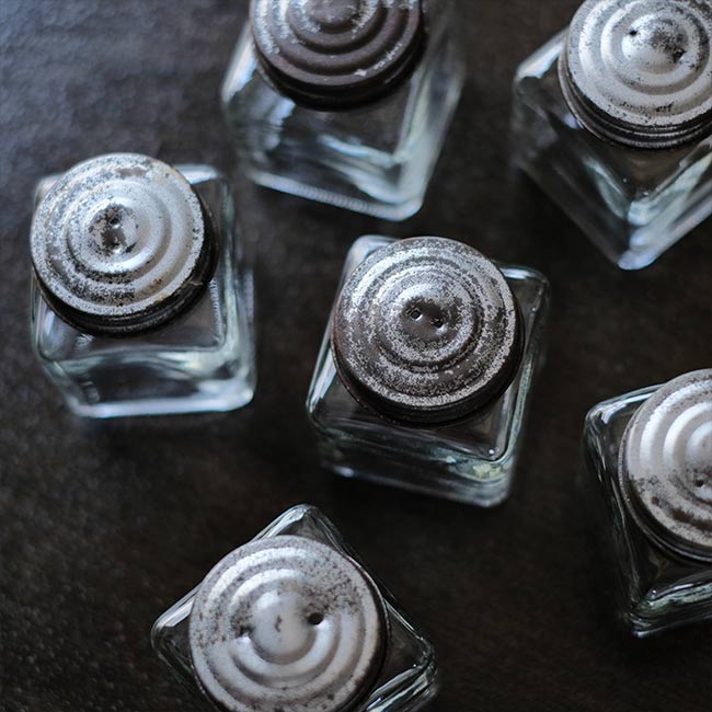 Small glass canisters (sold individually)