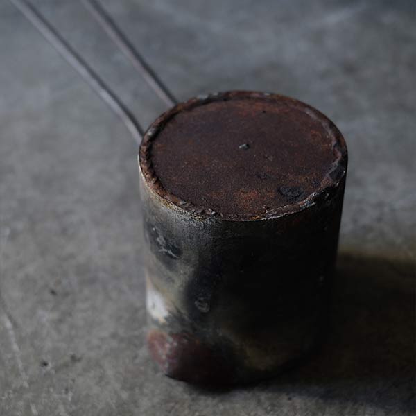 Pouring hot water for casting