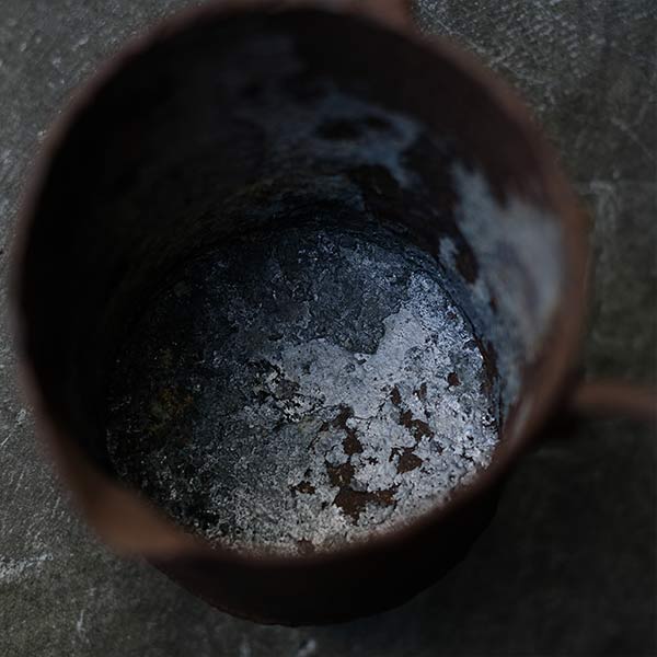Pouring hot water for casting