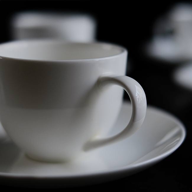 Sori Yanagi bone china cup and saucer