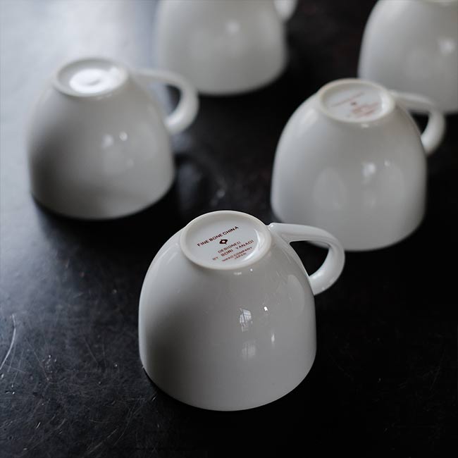 Sori Yanagi bone china cup and saucer