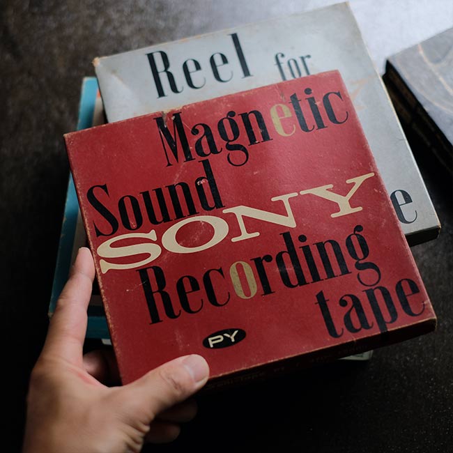 Recording tape case set of 8