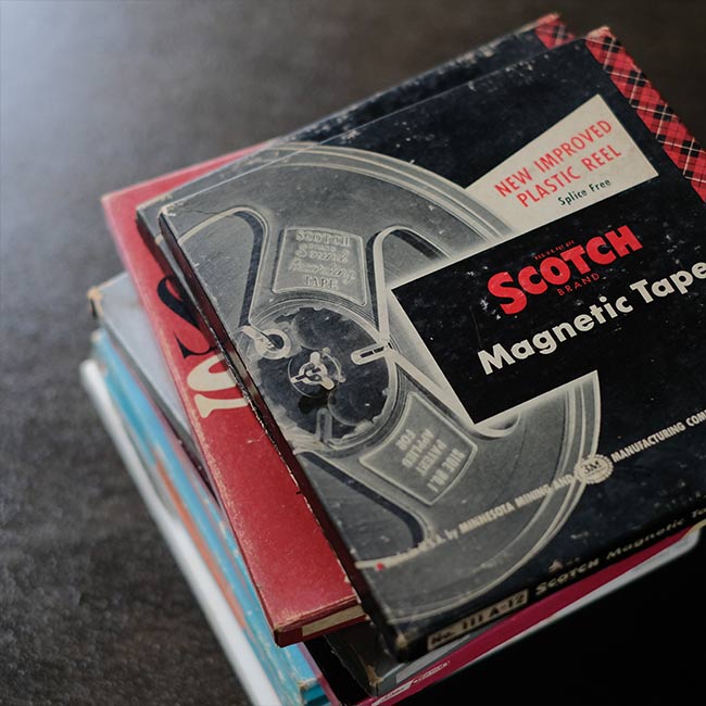 Recording tape case set of 8