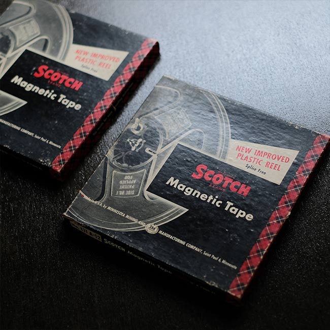 Recording tape case set of 8