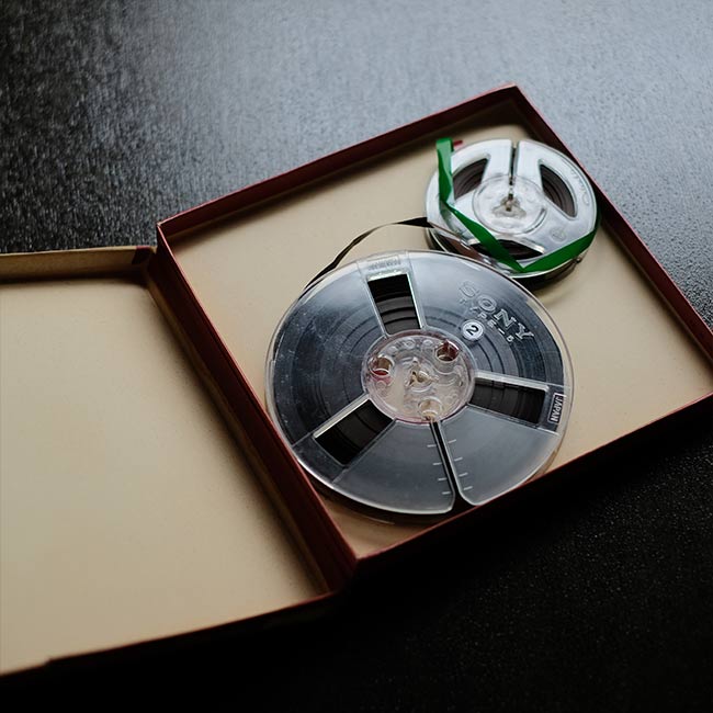 Recording tape case set of 8