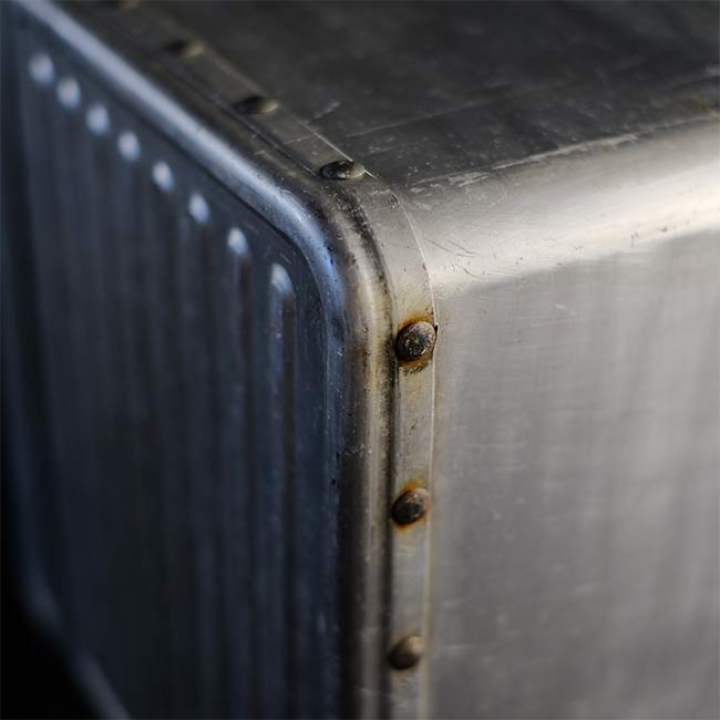 Square aluminum trunk