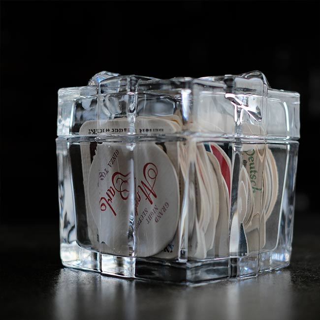 square glass container