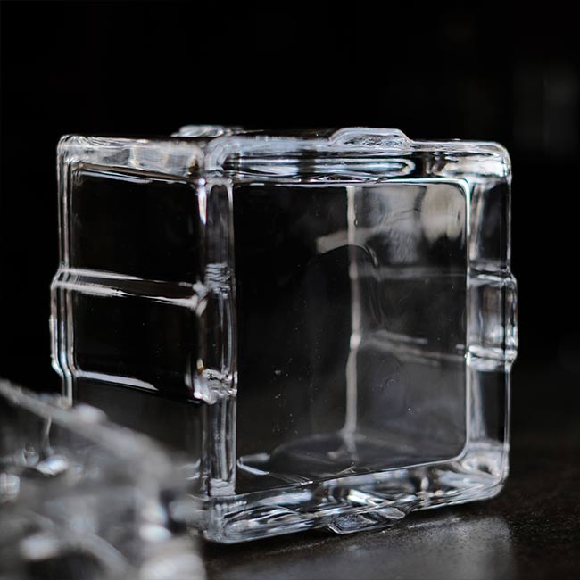 square glass container
