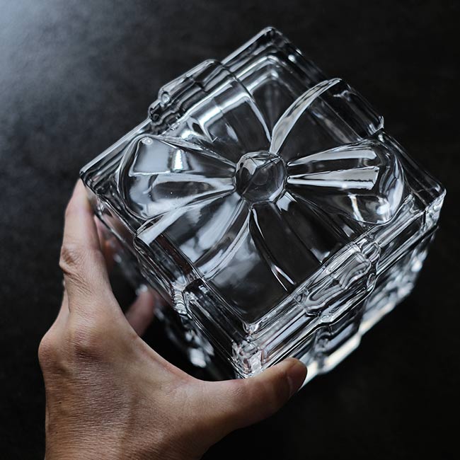 square glass container
