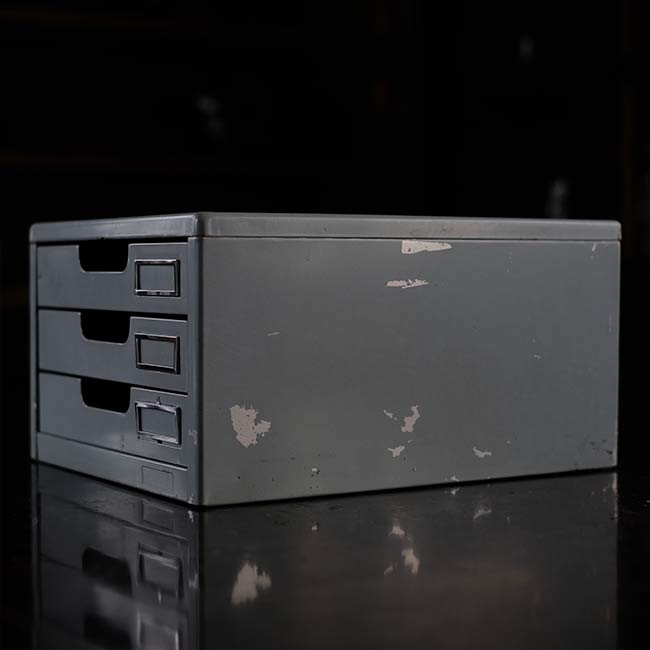 スチール製引き出し(A4、3段)