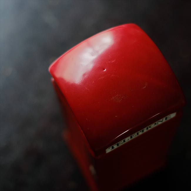 Telephone box piggy bank