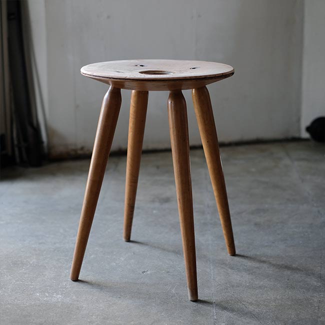 天童木工 リングスツール（ブラック） 天童木工 / Tendoリングスツール 加藤徳吉 メープル無垢材