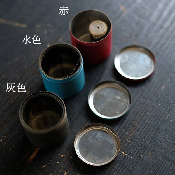 Tin case containing film