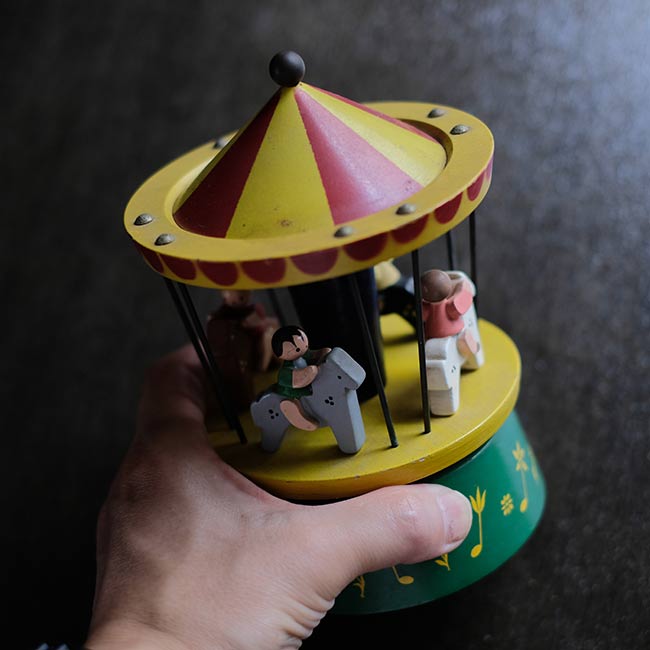 Wooden merry-go-round