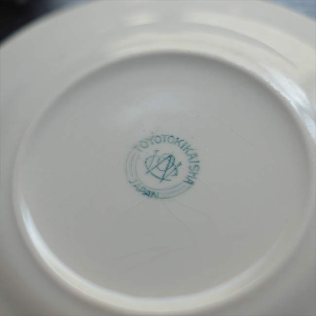 Toyo Pottery IRONSTONE Blue Line Plate φ16cm