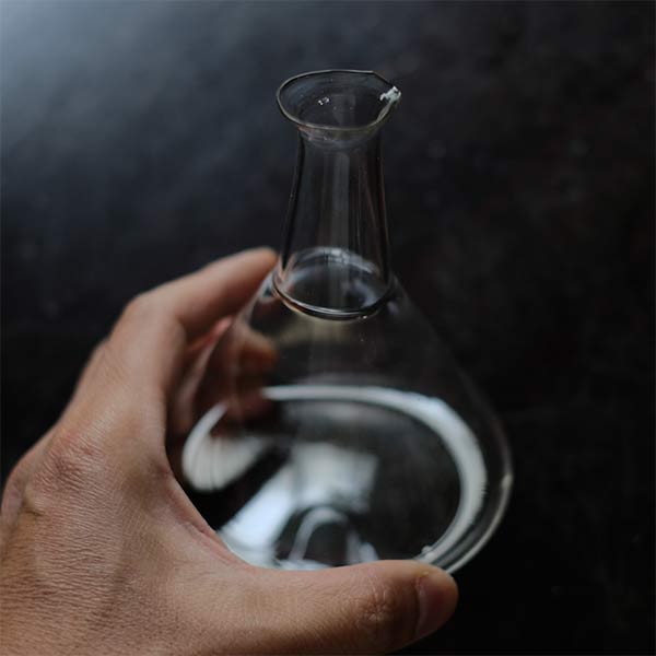 Glass sake bottle