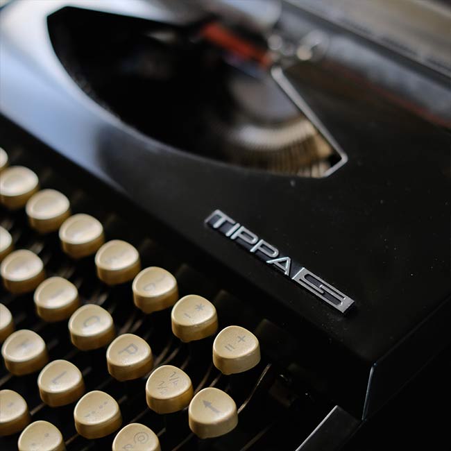 TRIUMPH Tippa S typewriter ink ribbon replaced