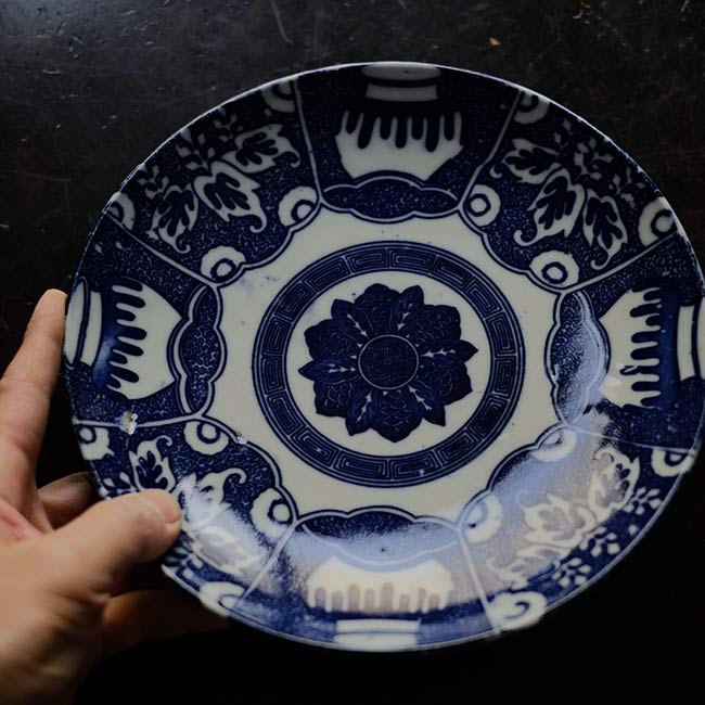 Vase design stamp plate